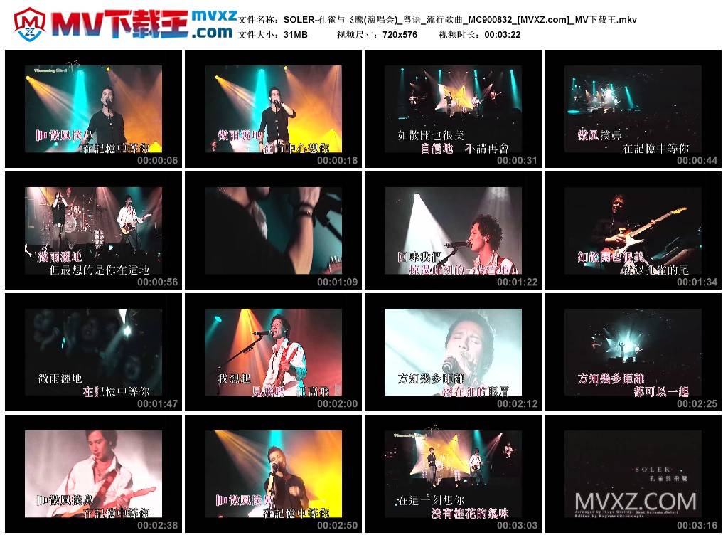 SOLER-孔雀与飞鹰(演唱会)_粤语_流行歌曲_MC900832